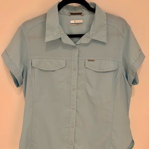 Columbia short sleeve shirt bleu.